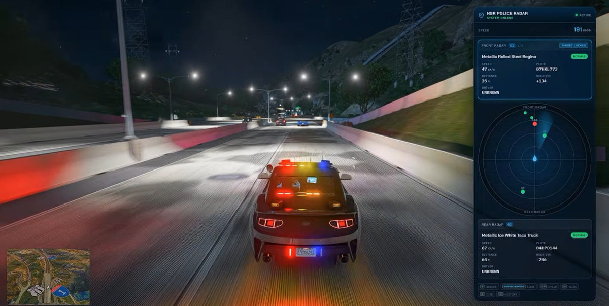 NSR Police Radar System – FiveM Script screenshot 4