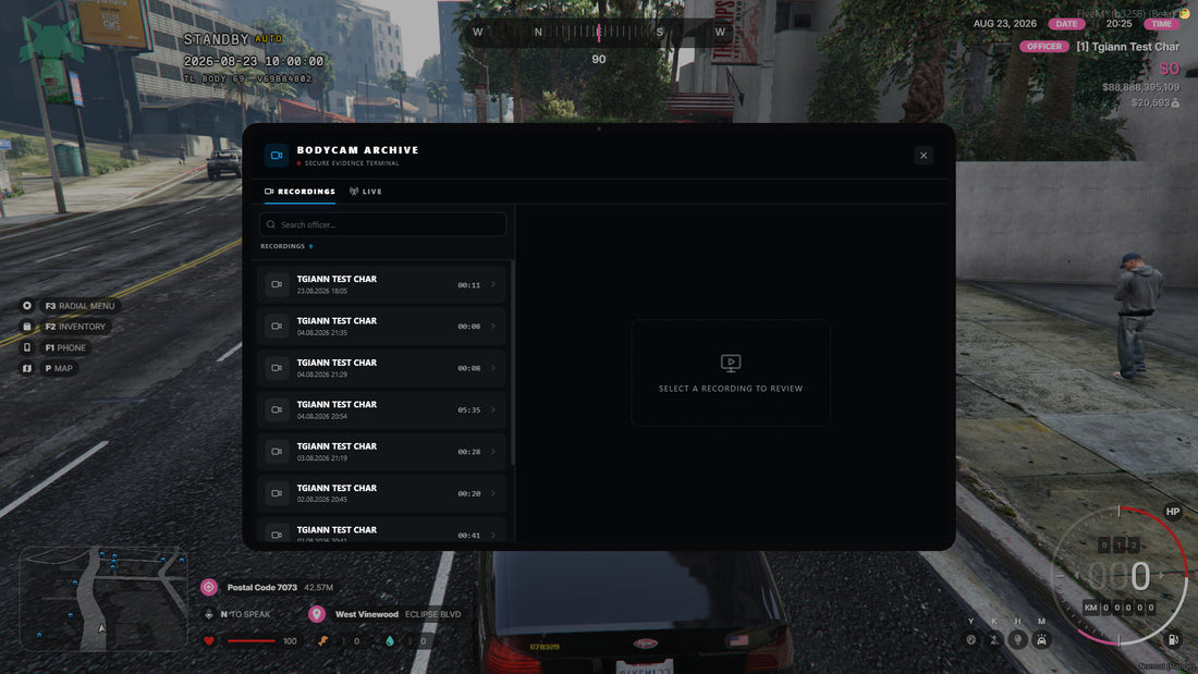 Bodycam & Live Camera System – FiveM Script screenshot 4