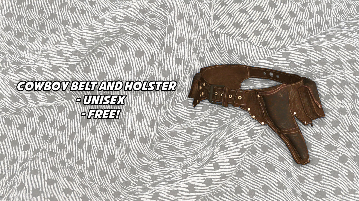 Unisex Cowboy Belt & Holster Addon – FiveM Clothing preview