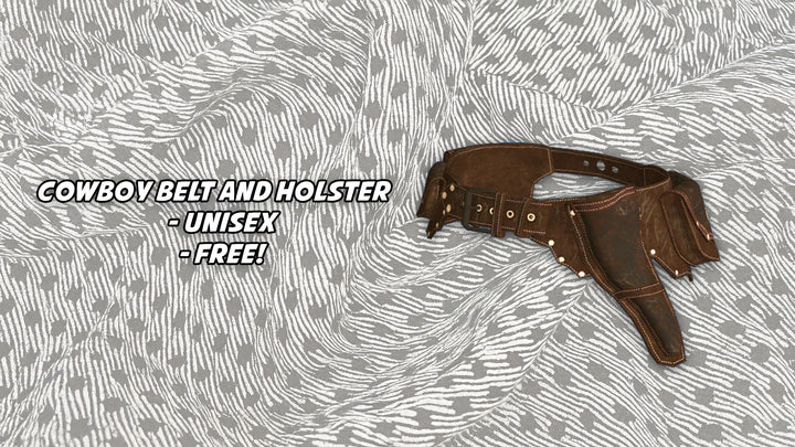 Unisex Cowboy Belt & Holster Addon – FiveM Clothing preview
