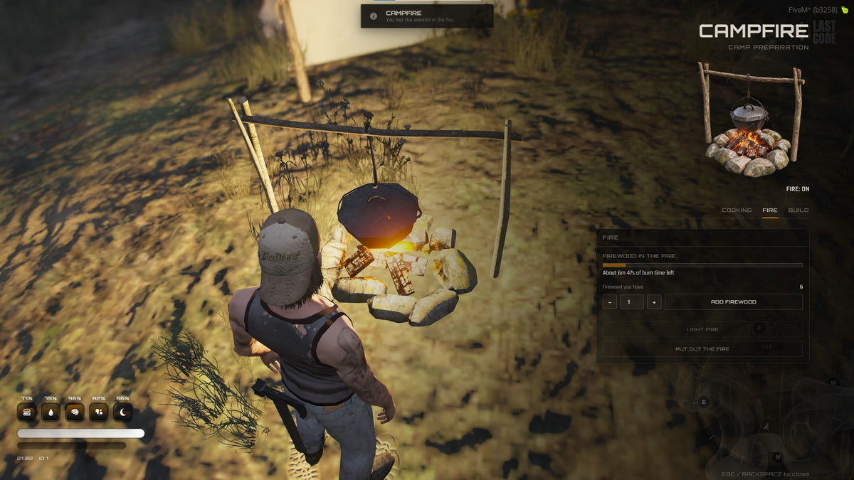 Survival Campfire System – FiveM Script preview