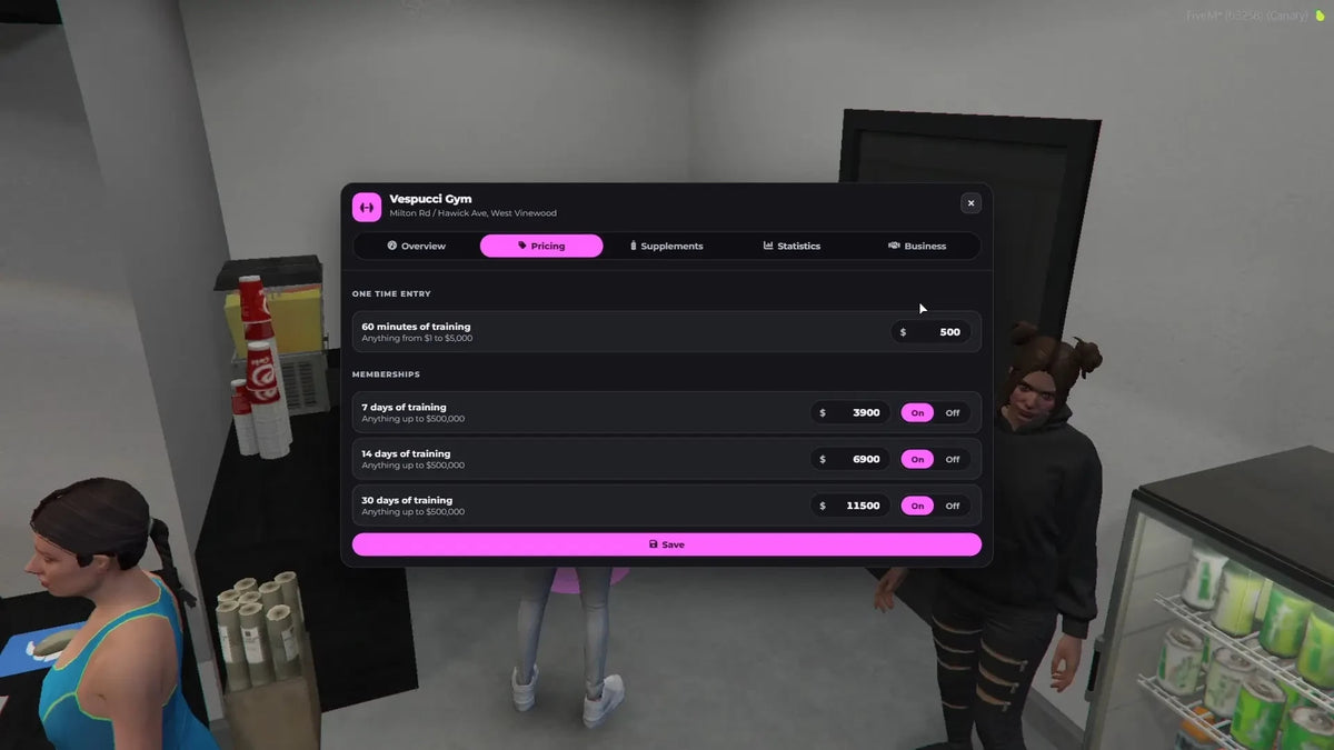 RTX Realistic Gym System – FiveM Script screenshot 7