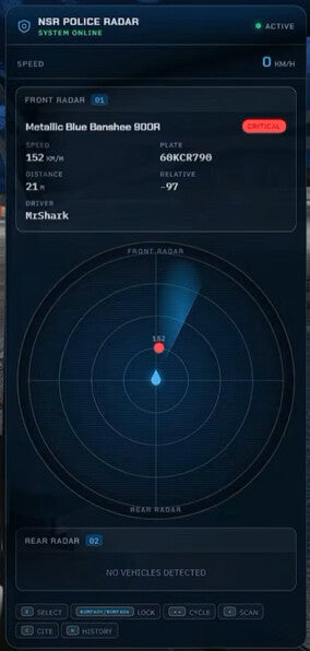 NSR Police Radar System – FiveM Script screenshot 5