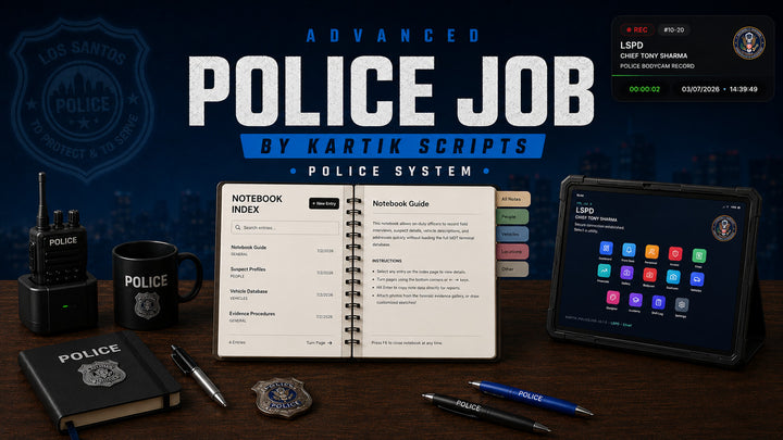 Advanced Police Job System – FiveM Script preview
