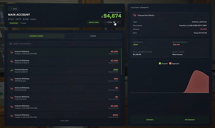ZAT Advanced Banking System – FiveM Script screenshot 6