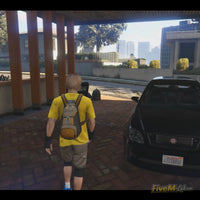 Functional carport and main entrance view of Black House MLO for FiveM servers - FiveM-Lab.com