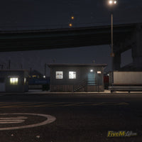 Hidden industrial building entrance for the underground cannabis factory MLO on FiveM