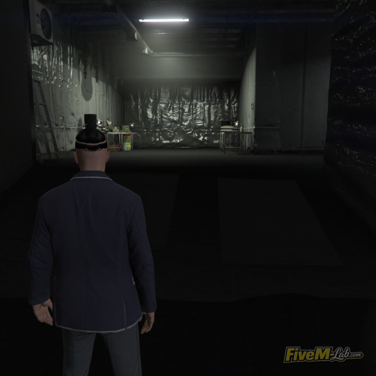 Detailed industrial ventilation and processing area inside the secret cannabis factory MLO