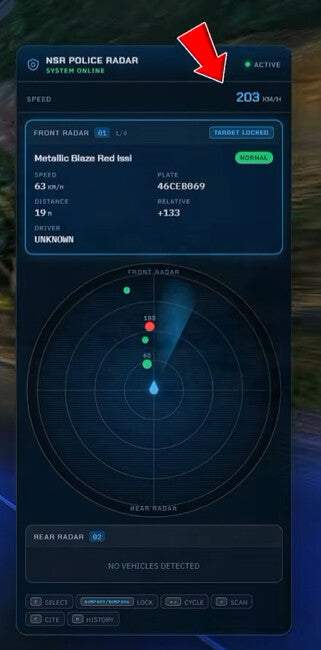 NSR Police Radar System – FiveM Script screenshot 3