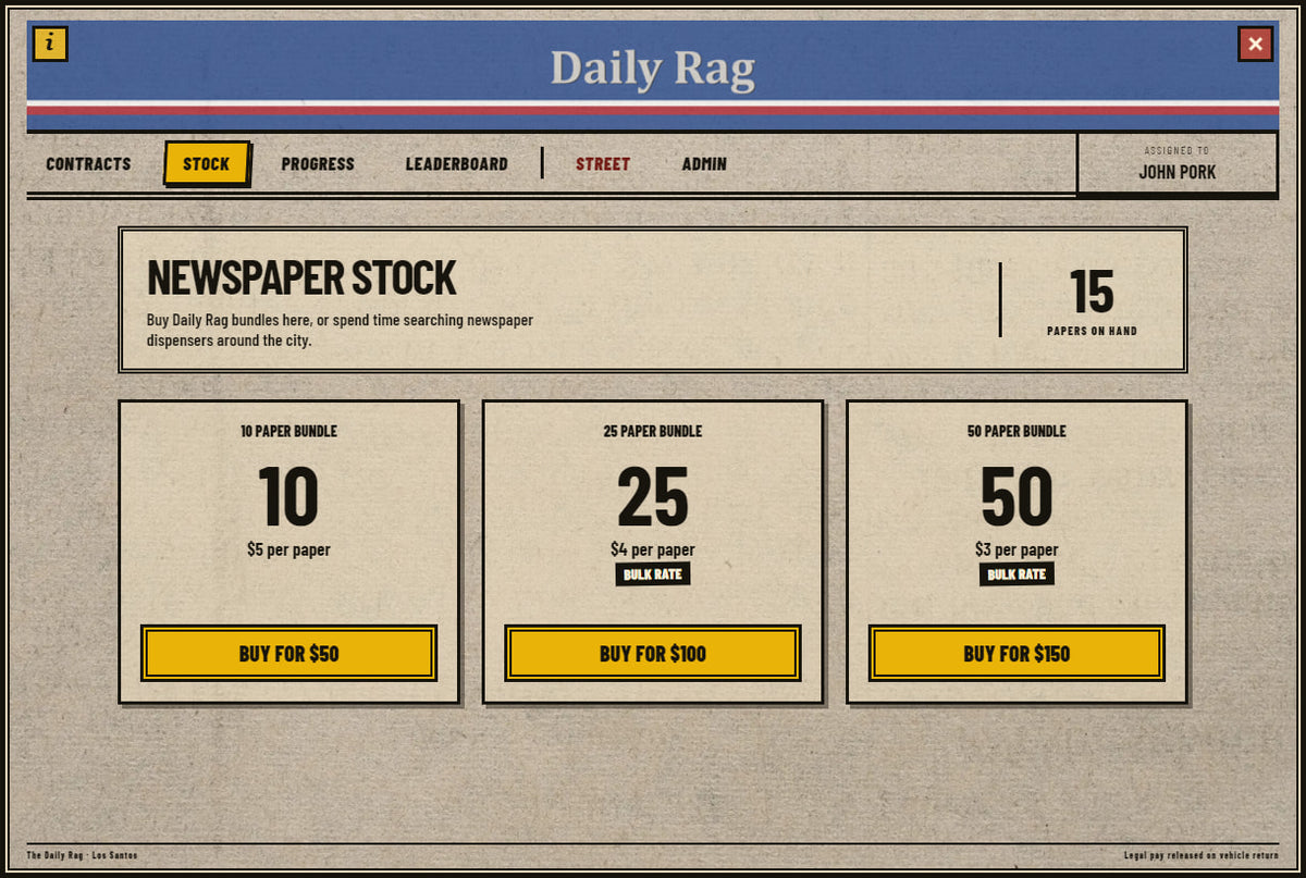 PaperBoy Delivery Job Script – FiveM Script screenshot 3