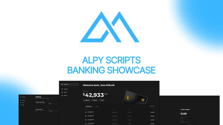 AlpyBanking v2 Banking System – FiveM Script preview