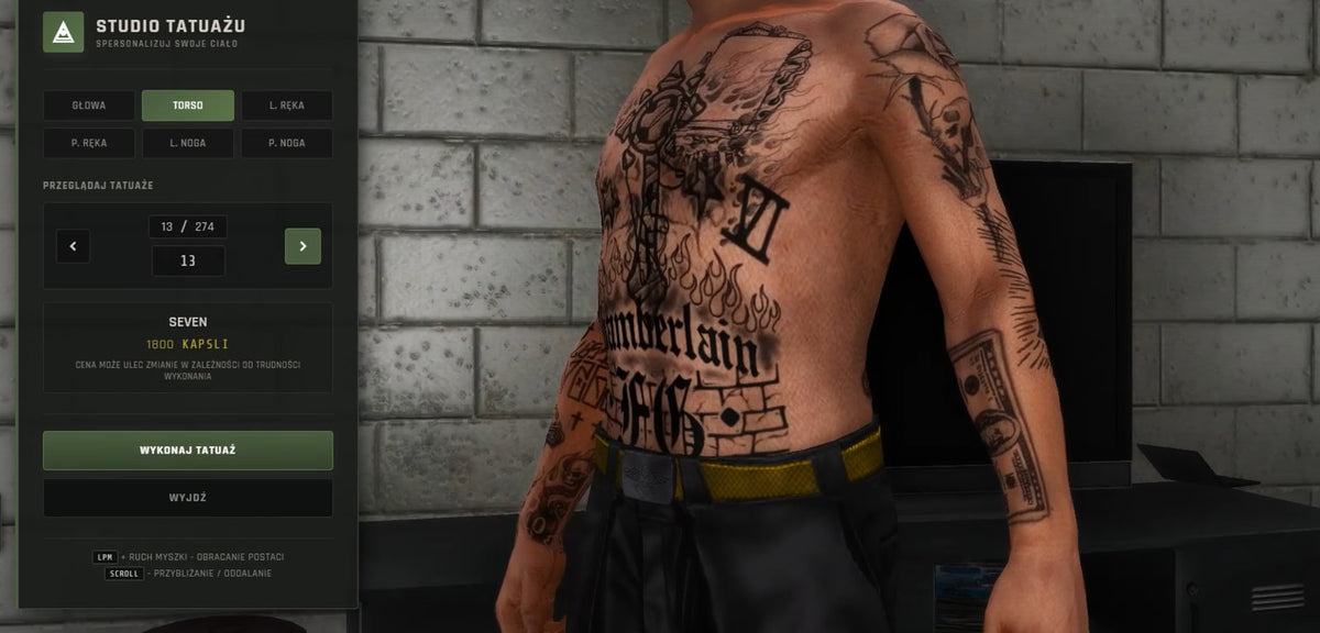 Hideout Tattoos — Tattoo Studio Script – FiveM Script screenshot 3