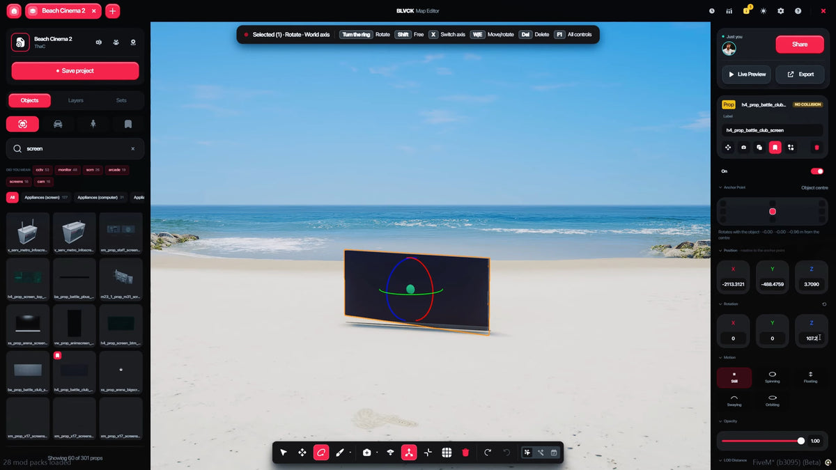 Introducing FiveM Map Editor - BLVCK Map Editor by CodeM — 2