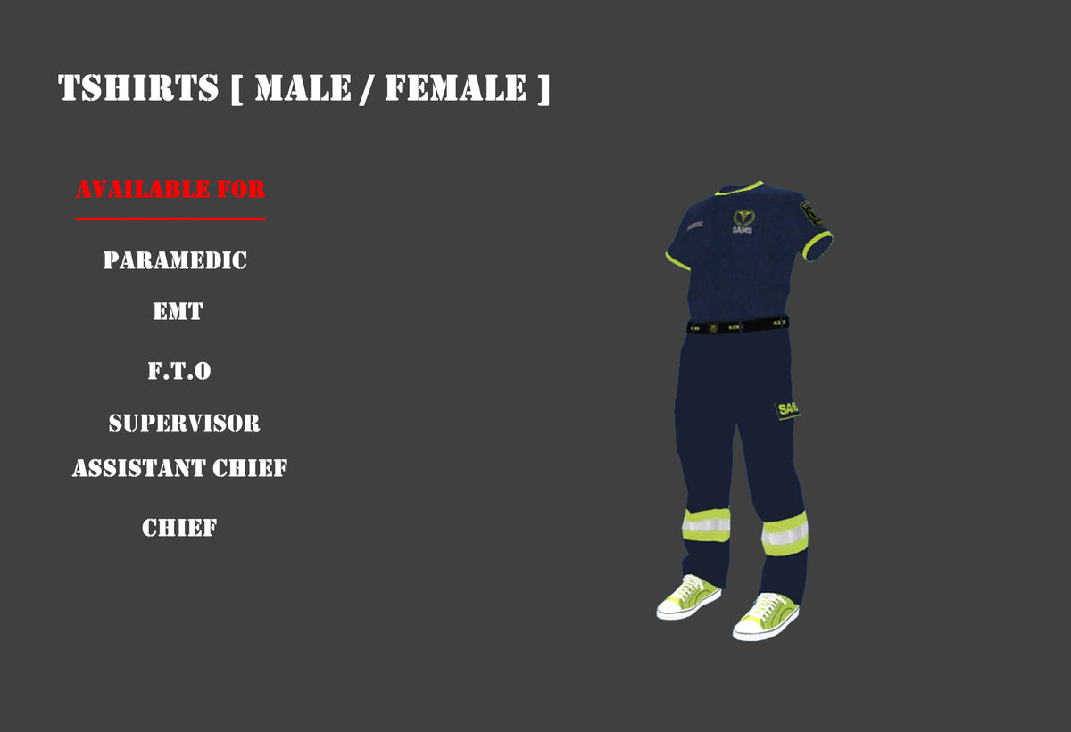 SAMS EMS Clothing Pack V1 (Male & Female) – FiveM Clothing screenshot 2