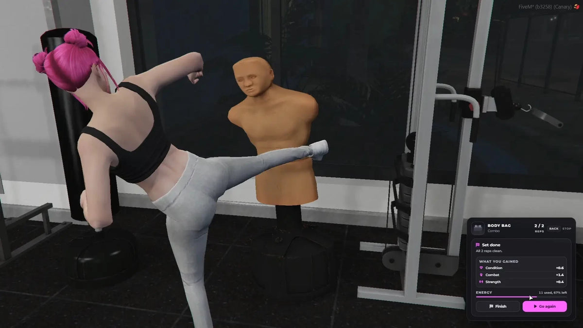 RTX Realistic Gym System – FiveM Script screenshot 3