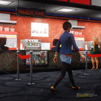 FiveM Doppler Cinema MLO interior concession stand and snack bar area GTA 5 RP