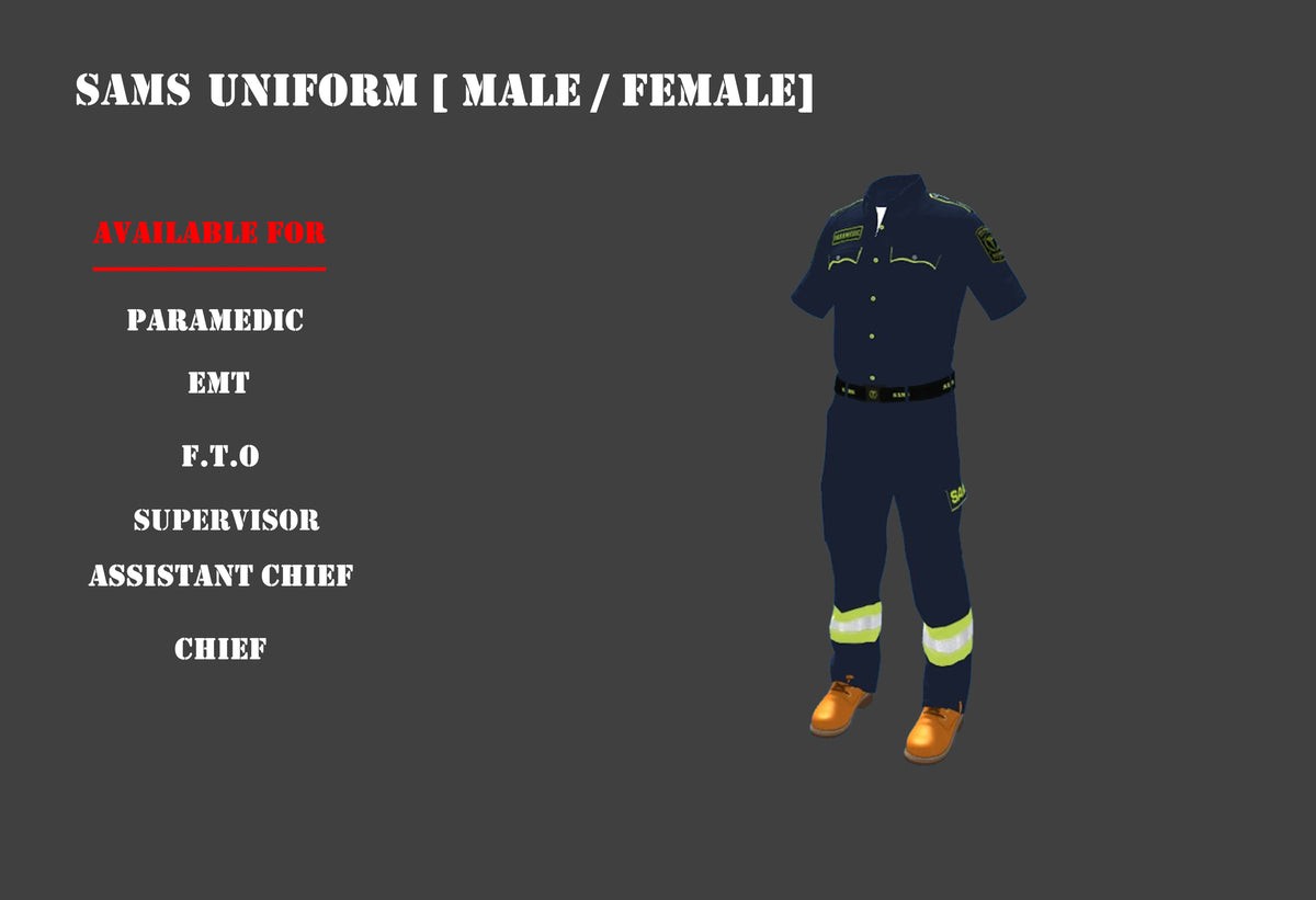 SAMS EMS Clothing Pack V1 (Male & Female) – FiveM Clothing screenshot 8