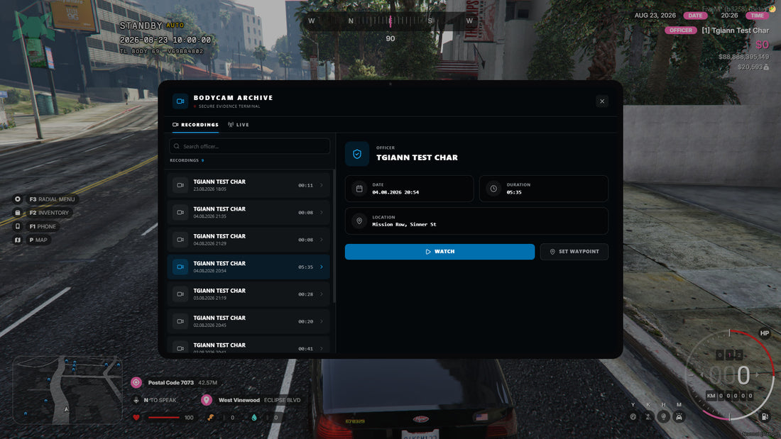 Bodycam & Live Camera System – FiveM Script screenshot 5