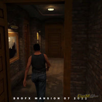 Interior view of doorways and room transitions in the Mansion 07 Open Interior for FiveM