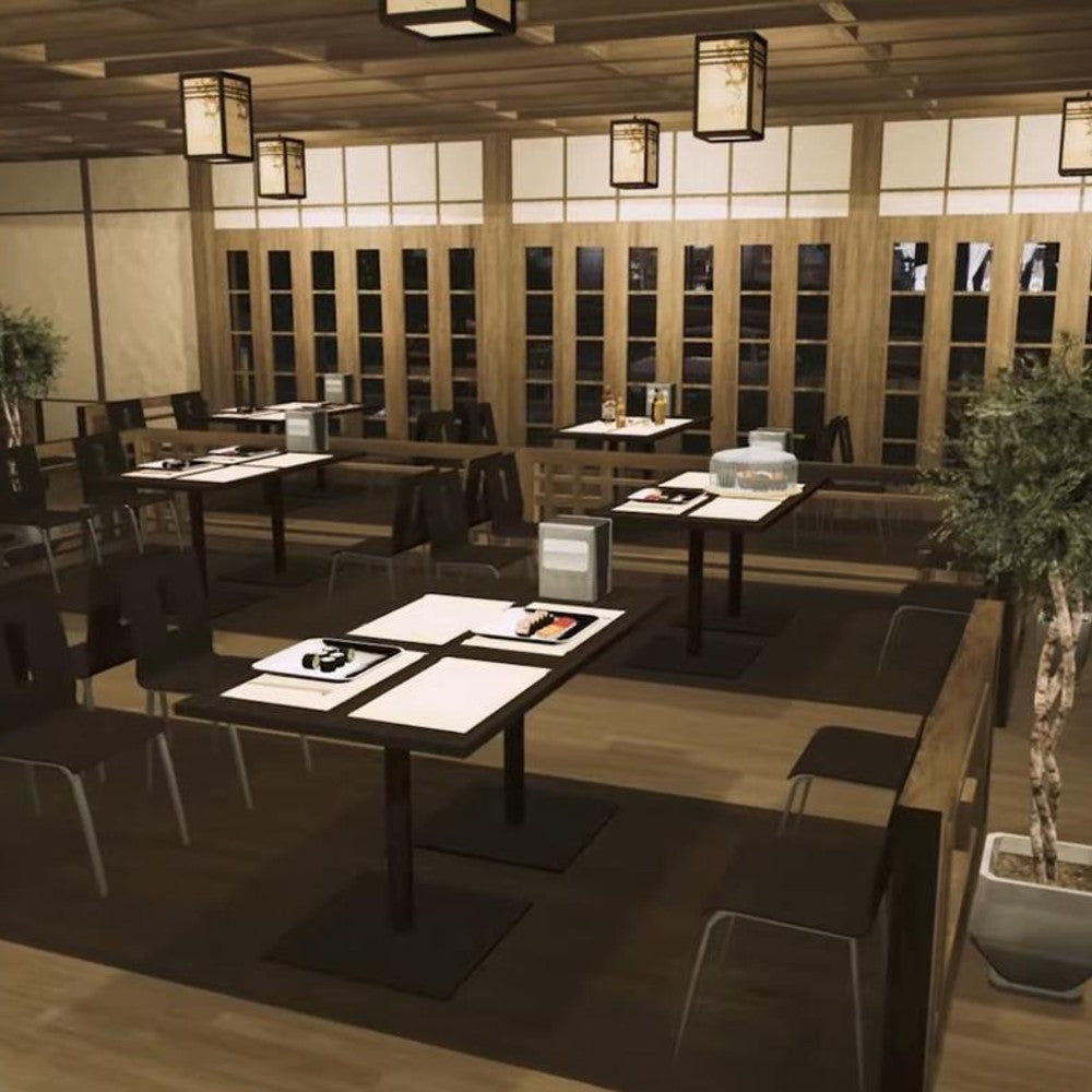 Japanese Restaurant Interior MLO with Traditional Lanterns and Tables FiveM