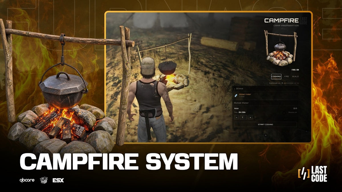 Survival Campfire System – FiveM Script screenshot 2