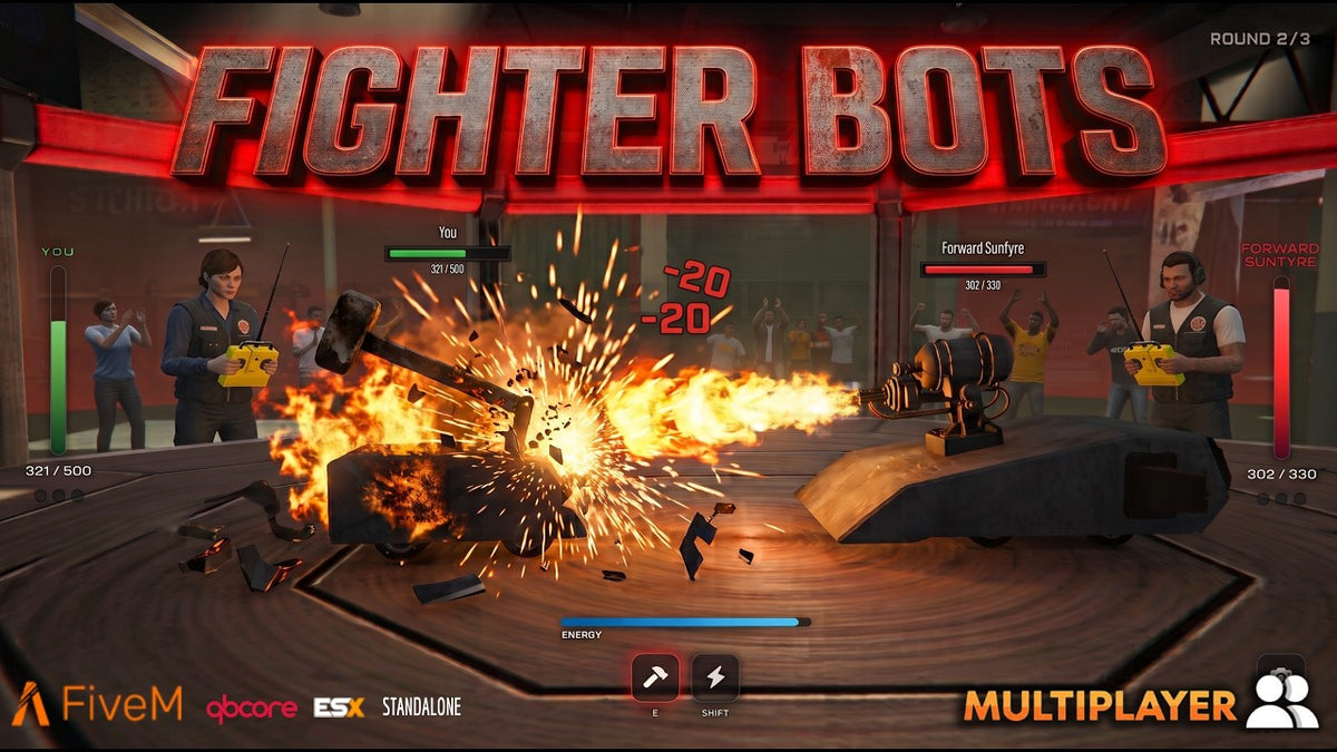 FighterBots Arena — Multiplayer Script – FiveM Script screenshot 2